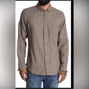14th & Union Trim Fit Shirt  Brown Button Down Size 2XL NWT